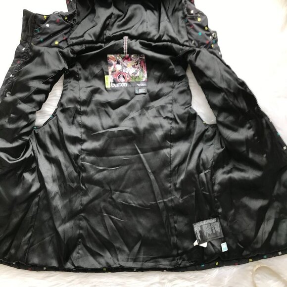Women's Burton DryRide Black Printed Insulated Vest - Small - Picture 5 of 11